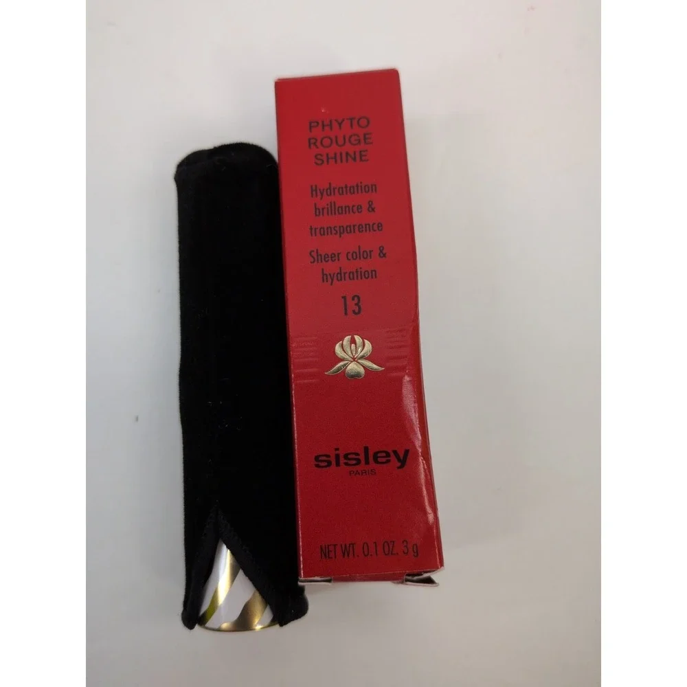 NIB WITH VELVET SLEEVE😍Sisley 13 Sheer Beverly Hills Lipstick Phyto-Rouge Shine